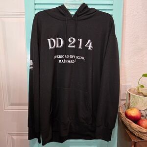 Black DD 214 Hoodie